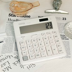 레트로 화이트 사무용 쌀집 계산기, 화이트레트로 화이트 사무용 쌀집 계산기, 단품