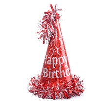 빅수술 생일 고깔모자 레드 꼬깔모자 백일 생일파티 돌잔치, 단품