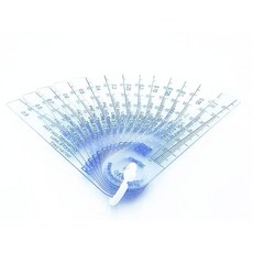 0 05-1mm 두께 플라스틱 필러 게이지 갭 측정 도구 13 in, 1개