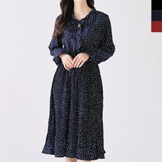 세련된 여자주름도트원피스 패션코디 특별한오늘 모던한 러블리한 나들이커플룩 편안하게입을수있는 모임룩