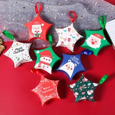 [10개묶음] 캔디상자 성탄절선물상자 별상자 화이트 크리스마스 선물상자, 상세페이지 참조, 상세페이지 참조