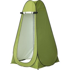 캠핑 샤워 텐트 야외 변경 텐트 개인 정보 보호 텐트 팝업 캠핑 해변 하이킹 여행용 휴대용 가방이 있는 화장실 텐트, Green, 1개