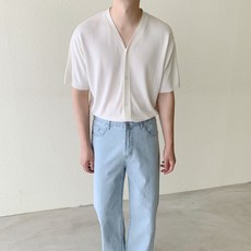 린넨반팔가디건