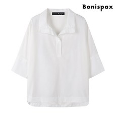 보니스팍스 데일리 카라 언발 솔리드 반팔 셔츠 (XO1BA045L0)