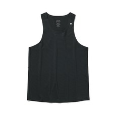 SLOW SUNDAY 에어로 러닝 싱글렛 민소매 나시 블랙