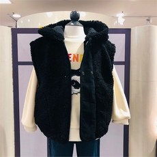 컬리수루즈핏후드베스트