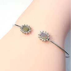 블루케이]그린에메랄드원석귀걸이220311-17탄생석(8327603)