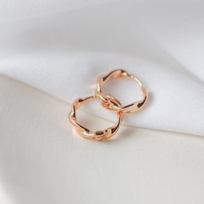프롬무드 뫼비우스 꼬임 원터치 925 은침 링 귀걸이 롬무드 뫼비우스 꼬임 원터치 925 은침 링 귀걸이