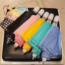 닥스블루플라워패턴3단양산