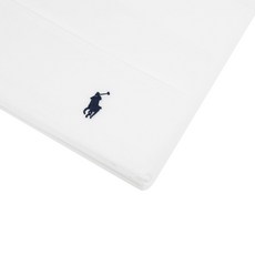Ralph Lauren Home Polo Player Flat Sheet - 화이트 - 킹 / 슈퍼 킹