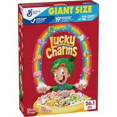 [미국직배송-PRIMO]제네럴밀스 럭키 참스 마시멜로 시리얼 (용량옵션) Lucky Charms Original Cereal, 765g, 1개