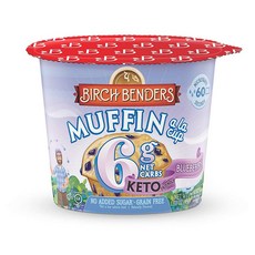 버치벤더스 블루베리 머핀 팬케익 컵 Birch Benders Blueberry Muffin Pancake Cups 8개, 48g