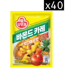 오뚜기 바몬드카레골드 약간매운맛, 100g, 40개