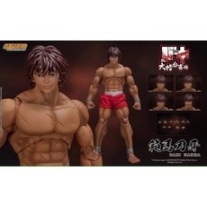 한마 바키 피규어 주문제작 바로 KIBK01 스톰 토이 1/12 남성 군인 6 인치 액션 모델 장난감 주식 컬렉션, [01] Full Set