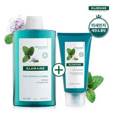 [클로란/공식판매]아쿠아민트 샴푸 400ml + 컨디셔너 150ml_KL60, 없음