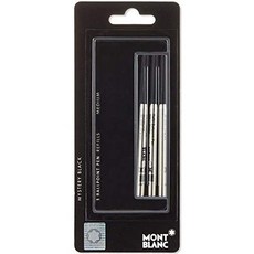 몽블랑 볼펜 리필 3 종 세트 미스터리 블랙, Black_One Size, Black