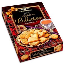 Campbells Shortbread Highland Collection 300g 프리미엄 성분이 함유된 정통 스코틀랜드 쇼트브레드 섬세한 버터 맛 이상적인 선물 특별한 식단에