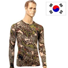 SQZ552507디지털 군용 기모 스판티셔츠 내복 상의 발열 밀리터리룩 방한 군용품 히트택 겨울용품