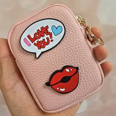 LOVE 키링 가죽 담배케이스 미니파우치 PULV
