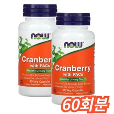 나우푸드 크랜베리 베지 캡슐, 60회분, 1개