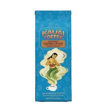 [정품]KAUAI COFFEE 하와이안 그라운드 커피 코코넛 캐러멜 크런치 맛 10온스106997, 10 Ounce (Pack of 1), Vanilla Macadamia Nut, 1개