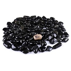 로키 아스펙트 19 파운드 세련된 장식 정원 자갈 야외 조경 바위 1-1 2 - 2-1 2 (블랙) (Jet Black), Jet Black