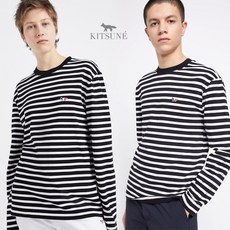 메종키츠네 MAISON KITSUNE TRICOLOR 팍스 클래식 마린 티셔츠