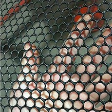 Mitef 플라스틱 울타리 가금류 집 닭장 정원 그물 발코니 가드 그물 낙하 방지 그물 케이블 타이로 조리개 0.8cm 색상 및 크기 옵션, 블랙, 1개