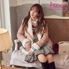 SOUP 베이직 라이더 무스탕자켓(SUBMU90)