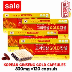 할인이벤트 인삼 GOLD 캡슐 120캡슐*4캔 [480캡슐] 인삼 캅셀 인삼캡슐 인삼캡슐 영지 녹용 로얄제리 4시이전 결제시 당일발송, 120정, 4개