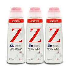 드림마켓 애경 리큐Z 얼룩지우개200ml 애벌빨래용 고무 브러쉬 포함, 3개