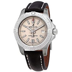Breitling Chronomat Colt Automatic 41 Steel on Black Leather Mens Watch - A17313101G1X1 PROD2100127