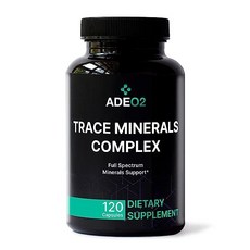 dsxtrade ADEO2 52개 미량 미네랄 와 킬레이트 형태 필수 프리미엄 블렌드 100% 유기농 120캡슐 풀 스펙트럼 이온 여성과 남성에게 안전합니다, 120정