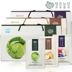 [청춘농장] 양배추즙+도라지배즙+푸룬사과즙 총 3박스 90포, 단품