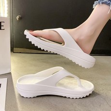 남녀공용 플립플랍쪼리 커플쪼리 비치샌들 키높이 통굽슬리퍼