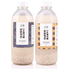 [당일제조] 무방부제 100% 수제 전통식혜 프리미엄, 2병, 1000ml(1L)