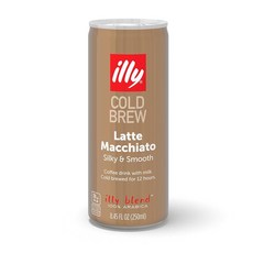 Illy Ready To Drink Coffee - 콜드 브루 캔 100% 아라비카 커피 부드럽고 상쾌한 맛 편리하고 휴대가 쉬운 음료 241g(8.5온스) 12팩, 12개, 1개입