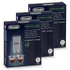 드롱기 커피머신 디스케일러 세척액 석회질제거 에코 데칼 미니 100ml 2개입 3팩 De'Longhi EcoDecalk Mini Descaler