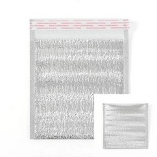 UZM 접착식 은박 보냉봉투 50P세트 20X20CM 보온팩 정기배달