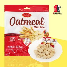 Richy food 리치 오트밀 미니바이트 250g 곡물과자 귀리 시리얼 귀리스낵 식사대용 영양간식 개별포장 수입과자 악마의 과자 약100개입, 1Ea