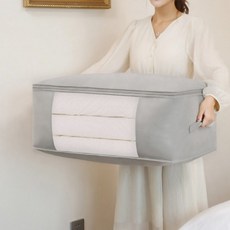 이불정리파우치 이불보관함 정리함 수납함 특대형 부직포 그레이, No.05옥스포드이불정리함특대그레이, 본상품선택, 1개