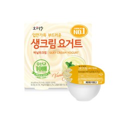 동원 소와나무 생크림요거트 바닐라크림, 1개, 4개입, 85g