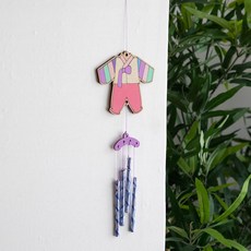 [바이오피스] 풍경 만들기 DIY 튜브벨 세트 현관 걸이 나무 우드 가을 겨울 전통 크리스마스 꾸미기 재료 방과후 학교, 튜브벨(한복)