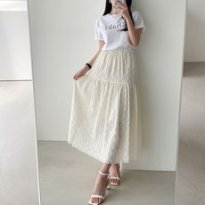 펀칭레이스스커트