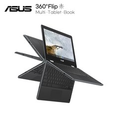 ASUS C214MA-BU0373 크롬북 360도플립 터치스크린 노트북 태블릿, 단품,