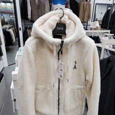 테이트 테이트 남여공용 뽀글이 후드짚업