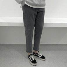 [M~XL] NW 기모 데키 남자 세미 와이드 팬츠