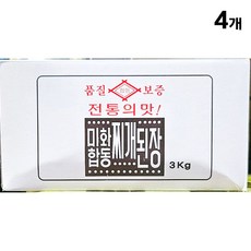 미화 찌개 된장, 4개, 3kg