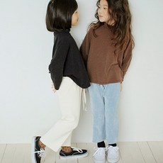 비에너비엔 벨로아 골지팬츠 아동 여아 유아 여자 아이 겨울 파스텔 베이직 바지 팬츠