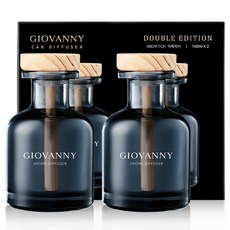 GIOVANNY 컵홀더형 차량용 디퓨저 150ml, 아베피치, 2개